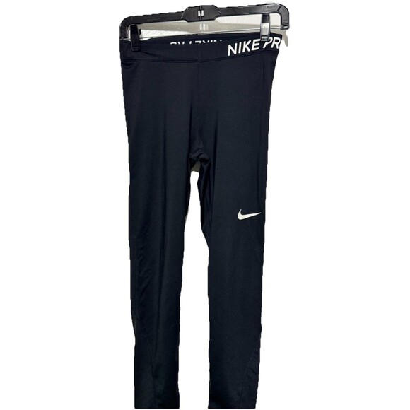 Nike Pro Men’s Medium Black Compression Training Tights Dri-Fit Base Layer Pants - Picture 1 of 4